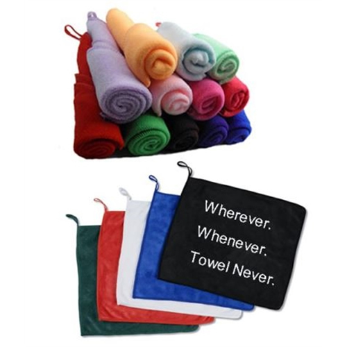 12" x 12" Spirit Towel With Finger Loop,RP1239,Red River Promos