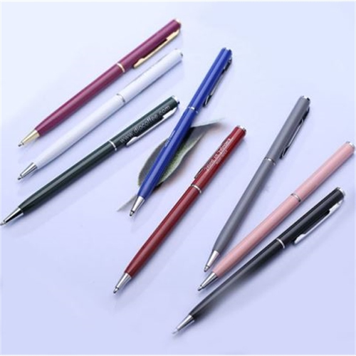 Skinny Metal Ballpoint Pen,RP2033,Red River Promos