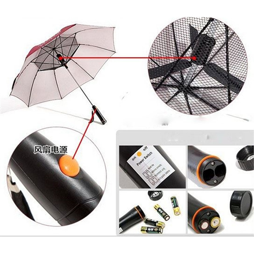 Umbrella with BuiltIn Fan,RP0506,Red River Promos