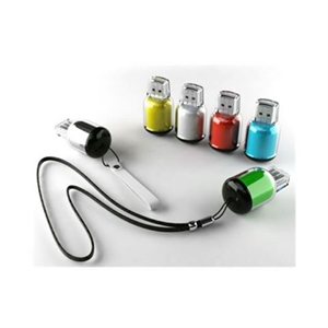 2GB Colorful Bottle USB Flash Drive With Lanyard