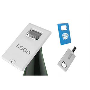 2GB Credit Card USB Flash Drive with Bottle Opener