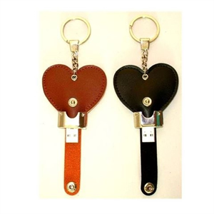 2GB Heart Leather USB Flash Drive