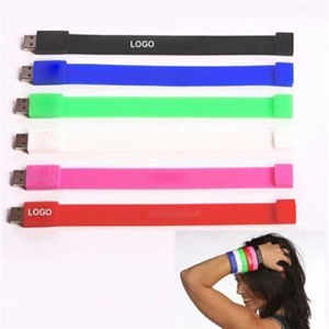 2GB USB Flash Drive Memory Silicon Rubber Bracelet
