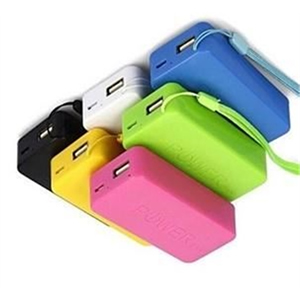 3000 mAh Portable Lithium Ion Power Bank Charger with Cord