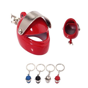 3D Metal Motorcycle Helmet Key Chain