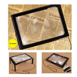 3X Magnification Full-Page Magnifier With Led Light