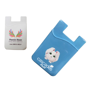 Adhesive Cell Phone Wallet with Full Color Imprint