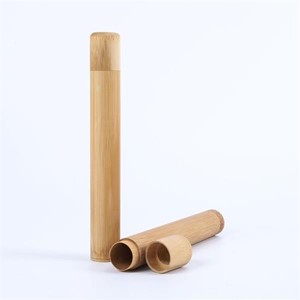 Bamboo Toothbrush Case