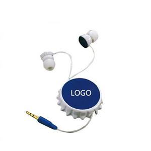 Beer bottle cap Retractable Earphones