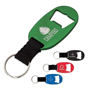 Bottle Opener Keyring with Web Strap