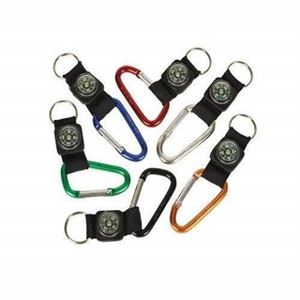 Carabiner Compass Clip Keychain
