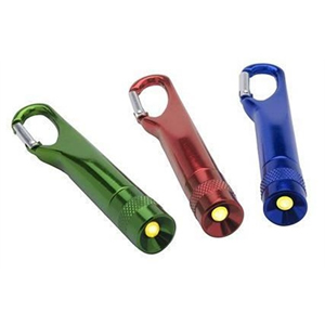 Carabiner with LED Flashlight