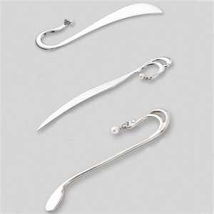Chinese Style Swan Neck Metal Bookmark