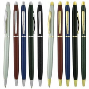 Classic Twist Skinny Metal Ballpoint Pens