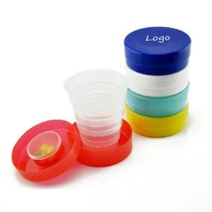 Collapsible Travel Cup With Pill Holder