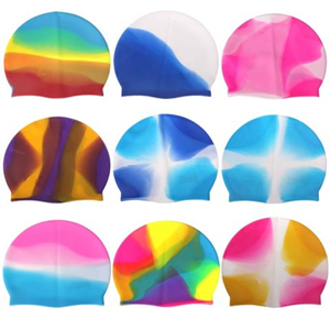 Colorful Waterproof Silicone Swimming Cap