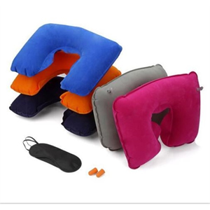 Comfort Pillow Travel Kit W/Ear Plugs & Eye Mask