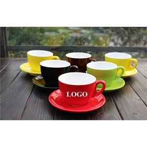 Custom Coffee Cup and Saucers Set
