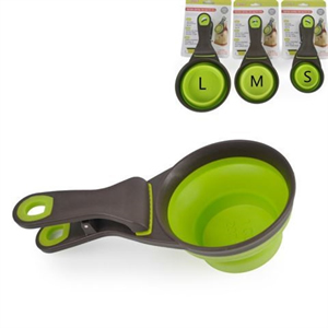 Custom Logo Collapsible Pet Cat Dog Food Scoop Spoon