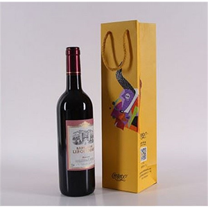 Custom Luxury Paper Vino Bag,Paper Wine Bag