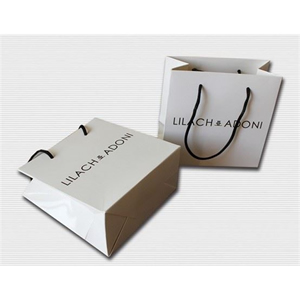 Customized high quality paper jewelry bag for wedding gift