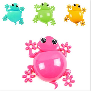 Cute Gecko-Shaped Wall Suction Toothbrush Holder
