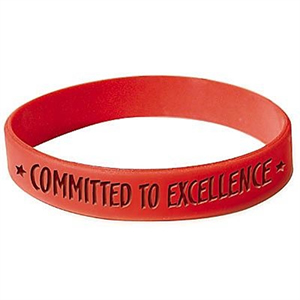 Debossed Color Fill Silicone Bracelet Silicone Wristband