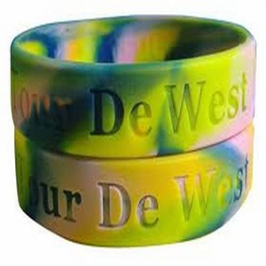 Debossed Swirled Silicone Bracelet Silicone Wristband