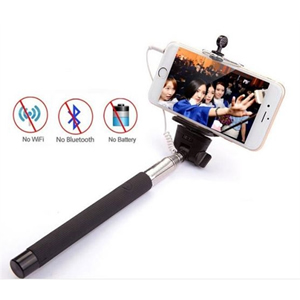 Extendable Wired Selfie Stick For Any Phone Camera