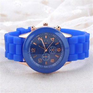 Fashion Business Unisex Silicon Sport Wristwatch