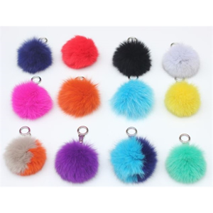 Fur Pom Pom Key Chains