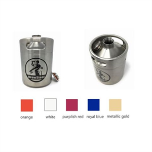 Keg Style Stainless Steel Beer 64 oz. Mini Growler
