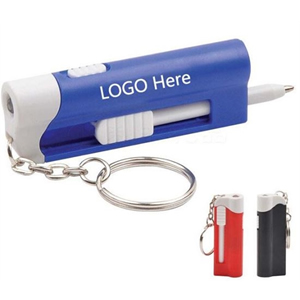 LED Ballpoint Pen with Key Chain