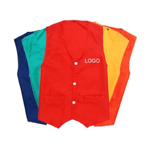 Multi-color Unisex 2-Pocket Button Vest