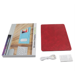 PU Leather Wireless Charging Mousepad