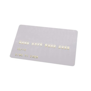 PVC Cards with Embossed Letters
