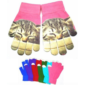 Pantone Matched Touch Screen Gloves With Full Color Imprint