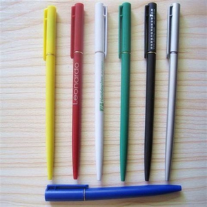 Plastic novelty slim twist ball pen