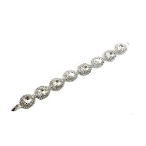 Precious Silver Rhinestone Bracelet