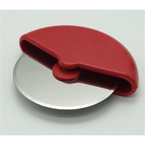 Red Stainless Steel Wheel Round Shape Pizza Cutter