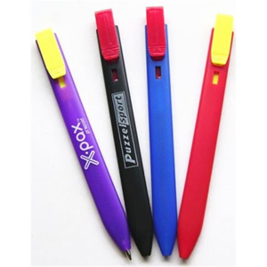 Retractable Flat Bookmark Pen