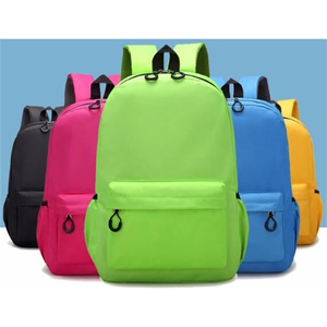 Simple clean color school backpack bag