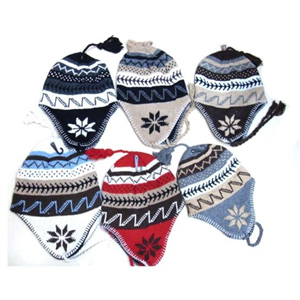 Spring Knit Bomber Hats with Tassels