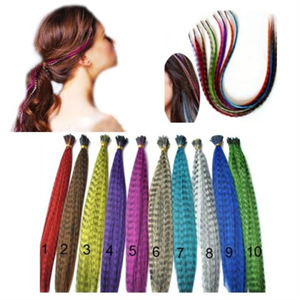 Synthetic Feather Hair Extension Wig