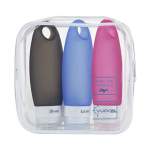 Travel Bottle Set with Tolietry Bag