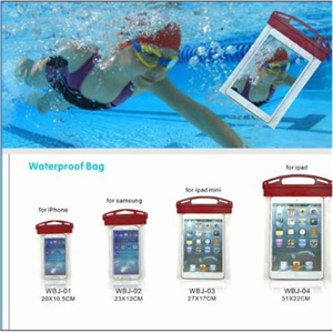 Waterproof Mobile Phone Bag for iPhone with Lanyard