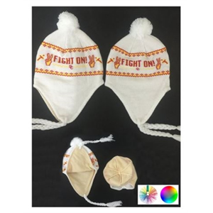 Winter Knit Bomber Hats With Tassels