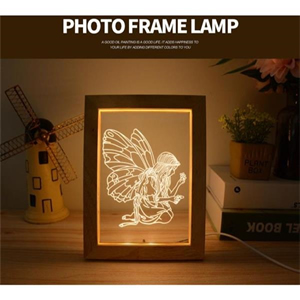 Wooden Frame Lamp