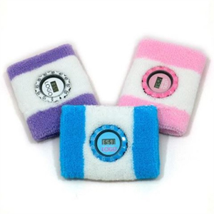Wrist Sweat Bands With Digital Watch